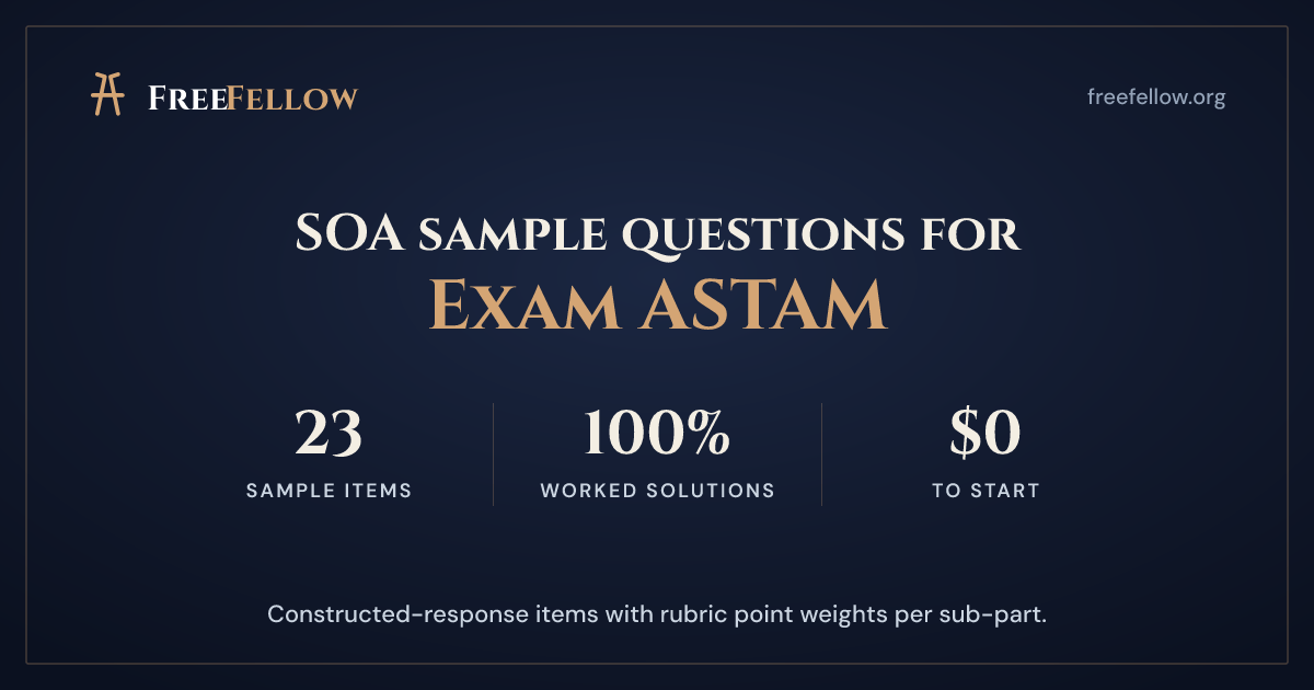 Free Exam ASTAM Sample Questions: 20 Constructed-Response Items with ...